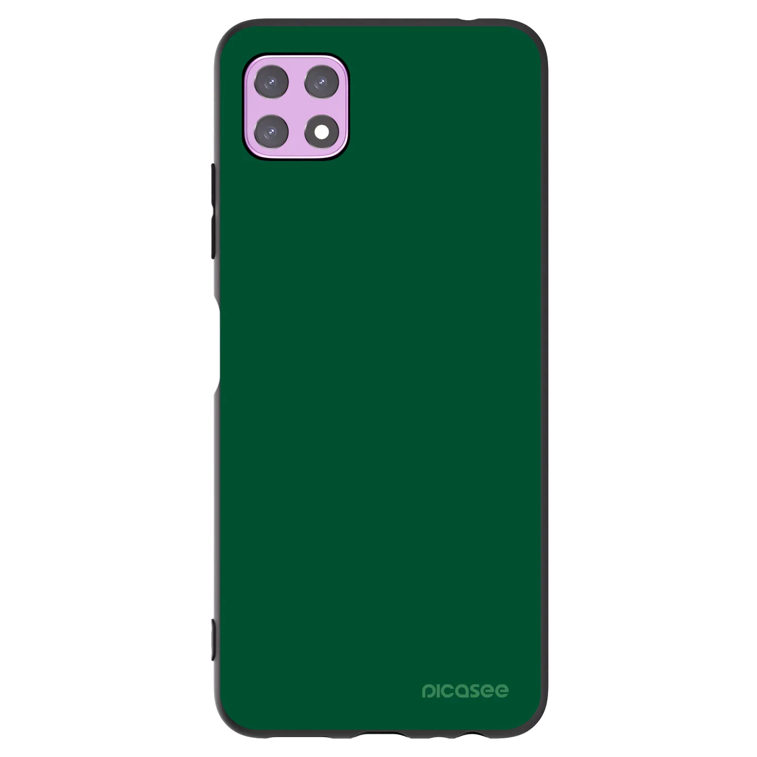 Picasee Μαύρη θήκη σιλικόνης για Samsung Galaxy A22 A226B 5G - Green Gleam