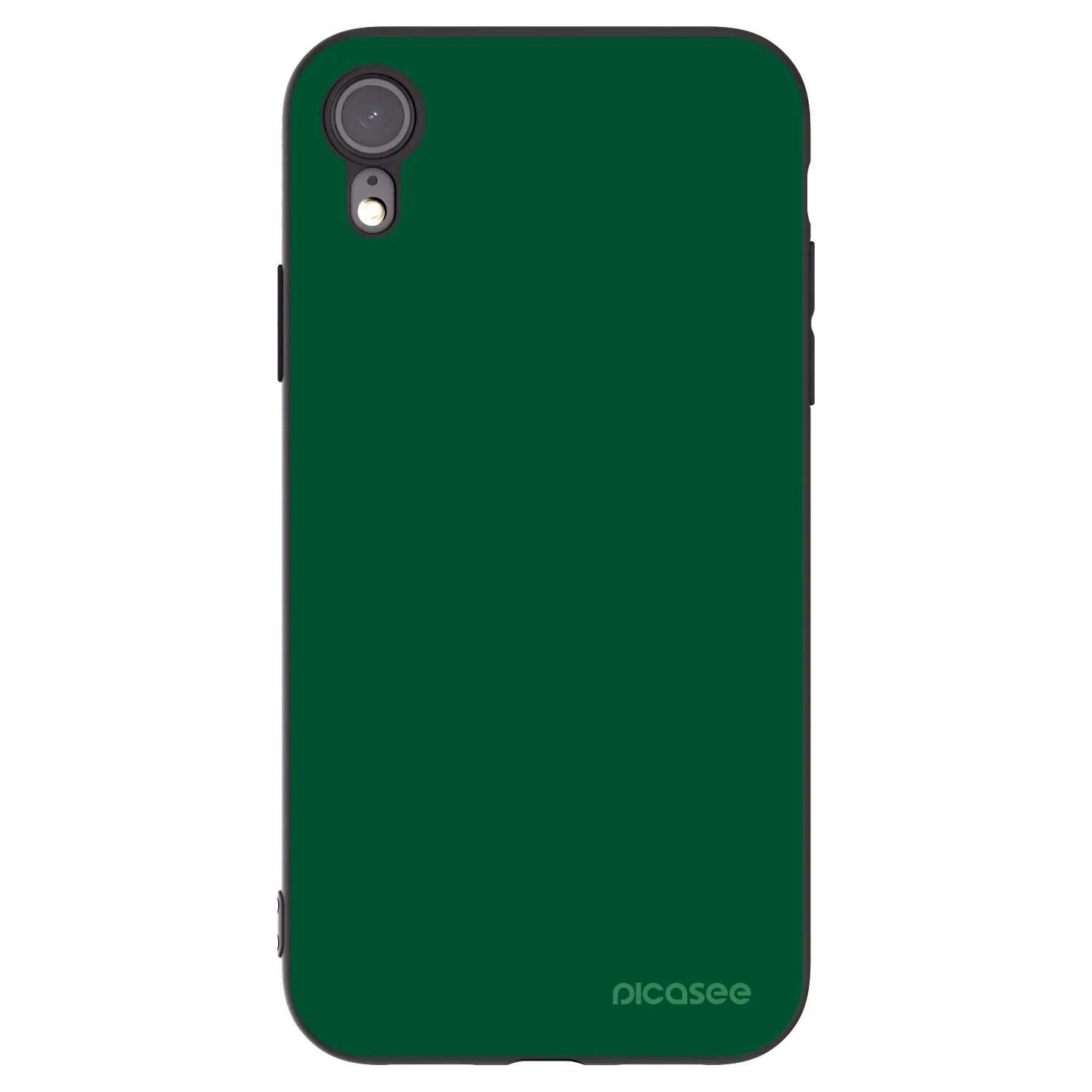 Picasee Μαύρη θήκη σιλικόνης για Apple iPhone 6 Plus/6S Plus - Green Gleam