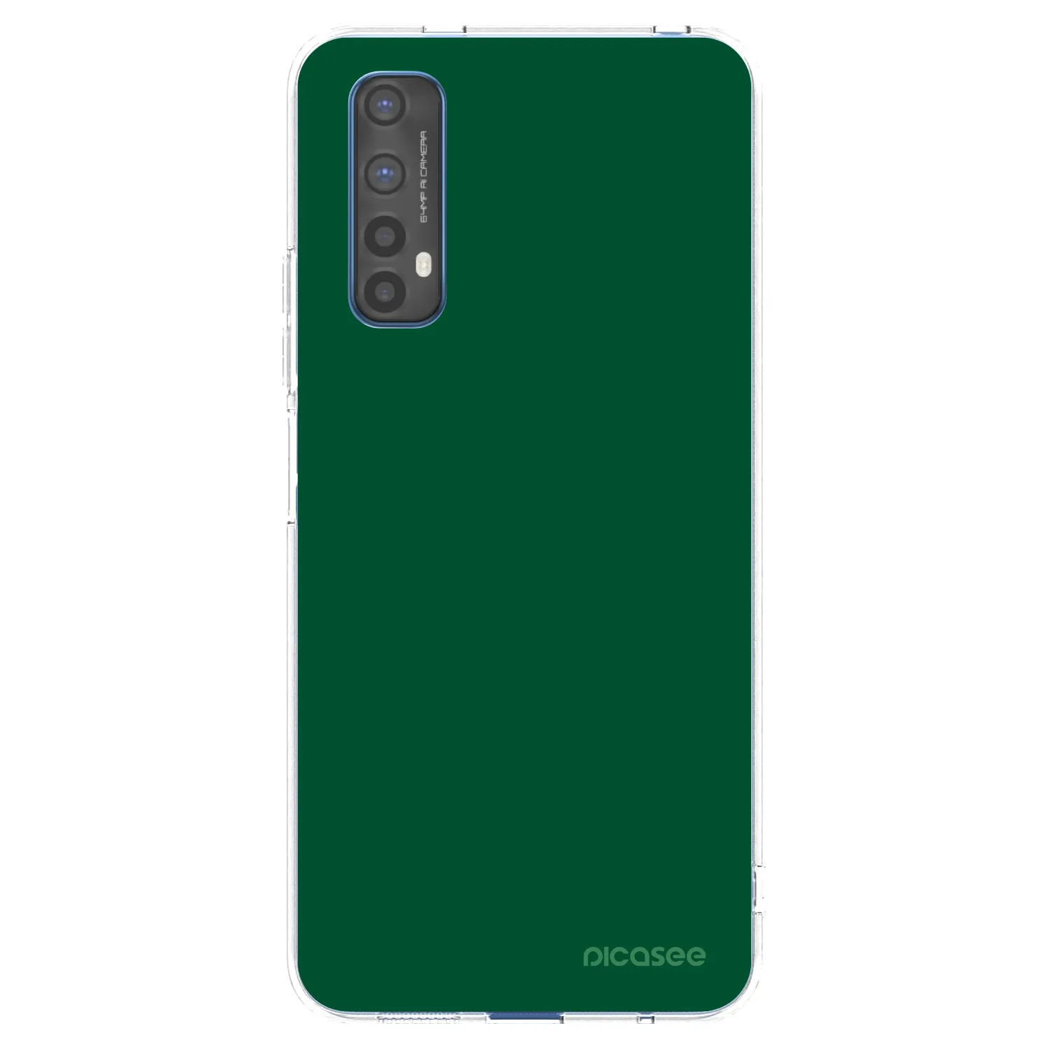 Picasee διαφανής θήκη σιλικόνης Realme 7 - Green Gleam