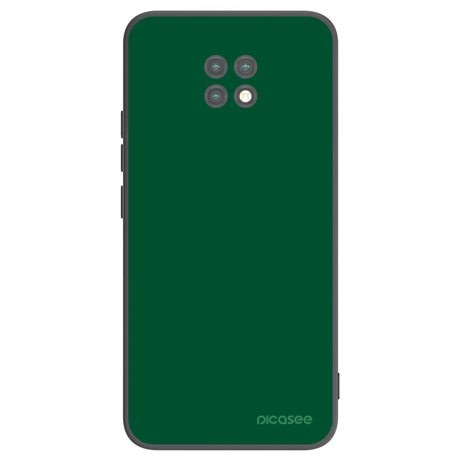 Picasee Μαύρη θήκη σιλικόνης για Xiaomi Redmi Note 9T - Green Gleam