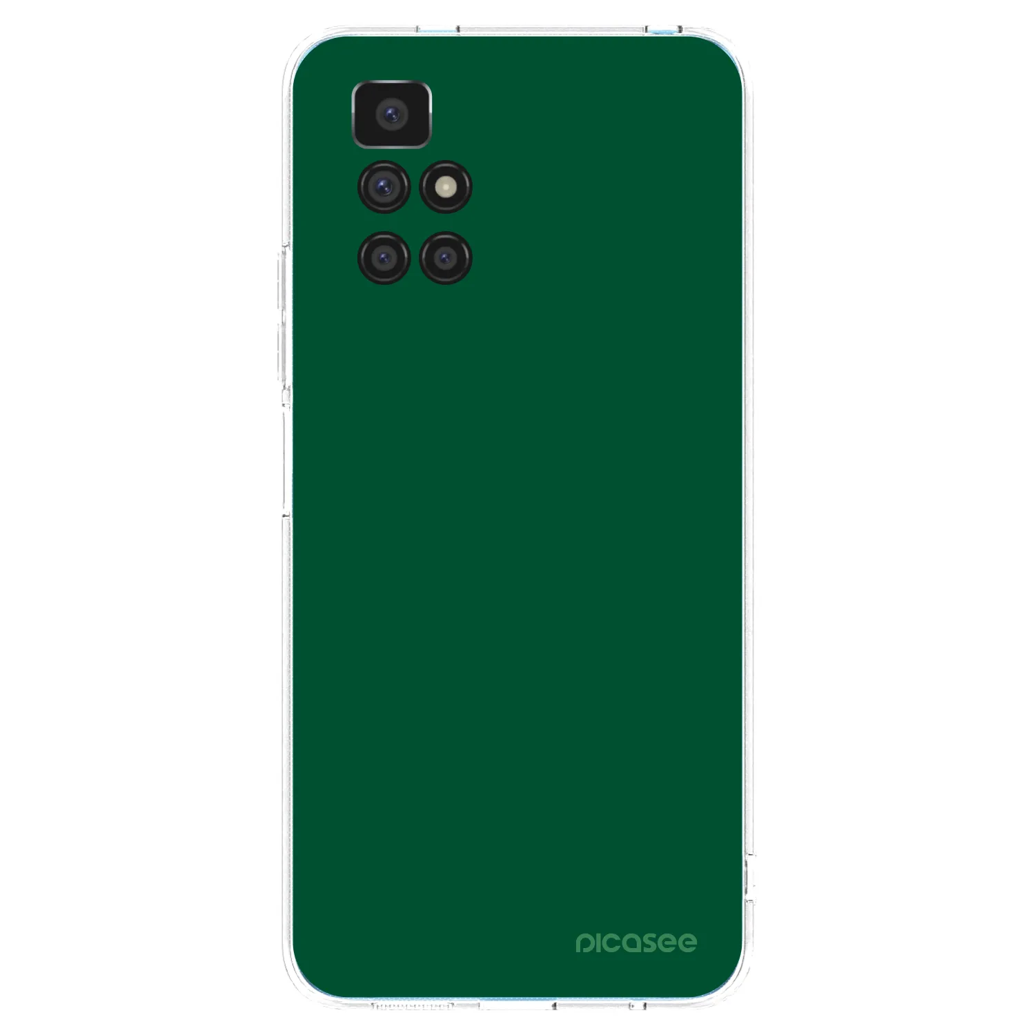 Picasee διαφανής θήκη σιλικόνης Xiaomi Redmi 10 - Green Gleam