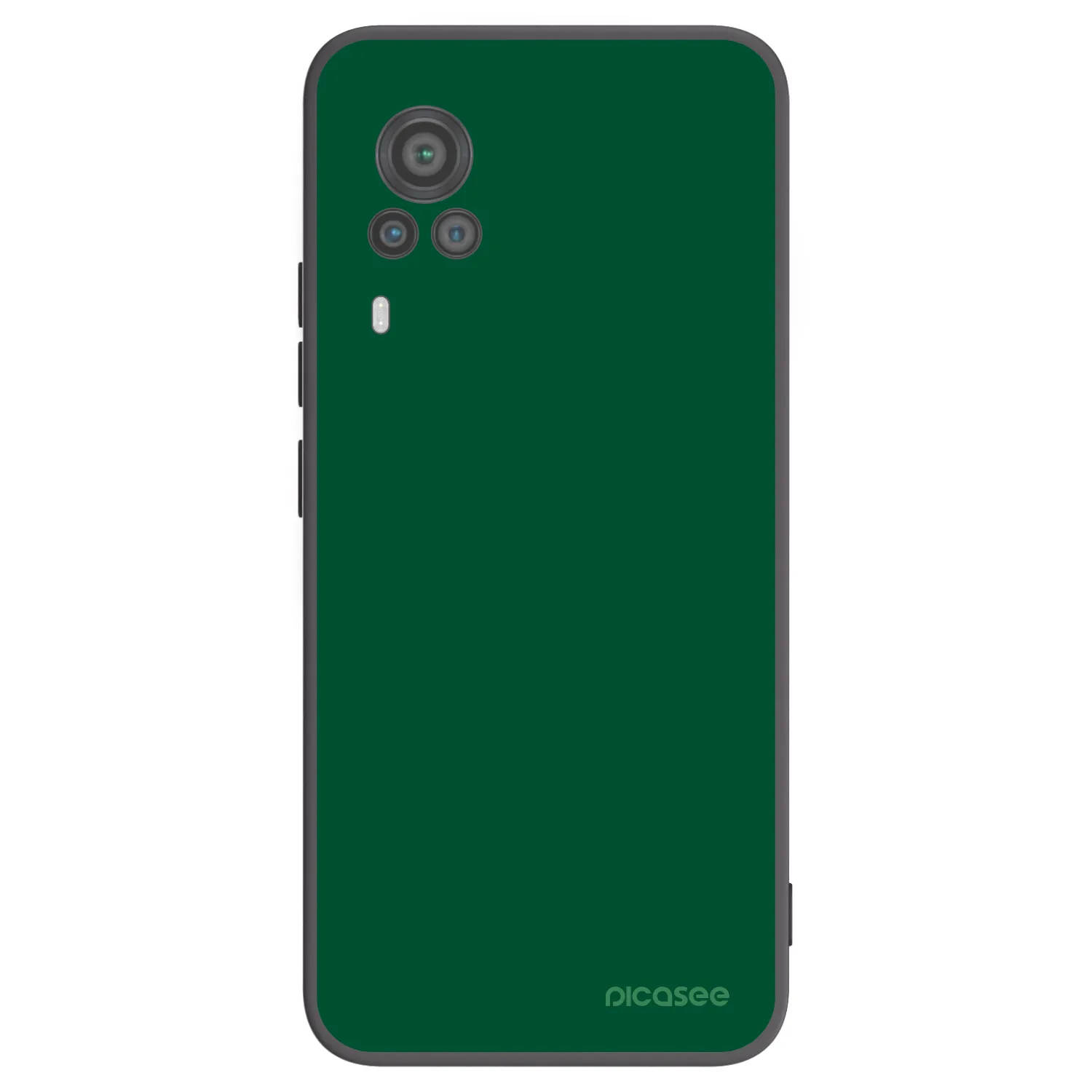 Picasee Μαύρη θήκη σιλικόνης για Vivo X60 Pro 5G - Green Gleam