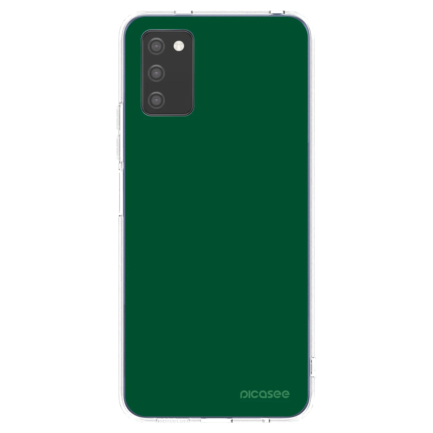 Picasee διαφανής θήκη σιλικόνης Samsung Galaxy A03s A037G - Green Gleam