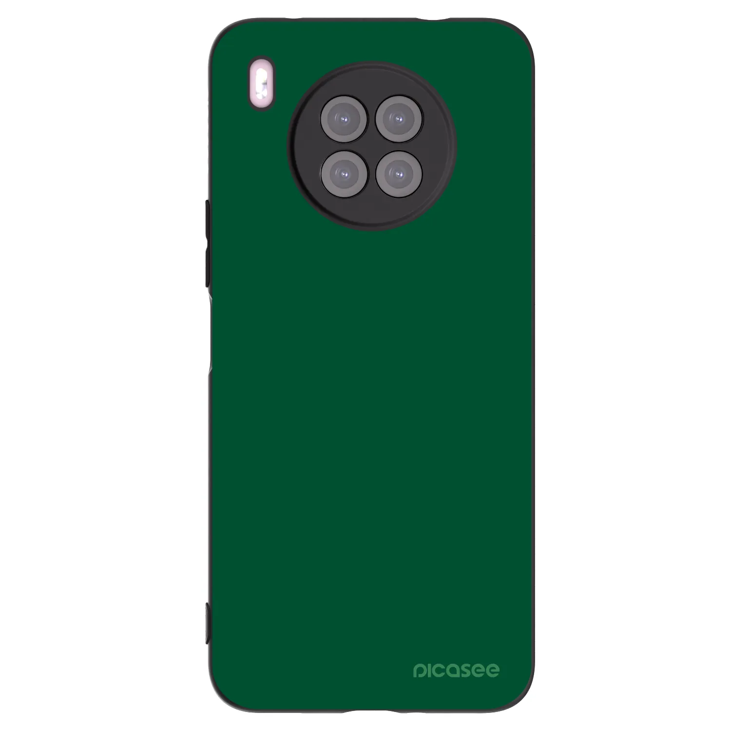 Picasee Μαύρη θήκη σιλικόνης για Huawei Nova 8i - Green Gleam