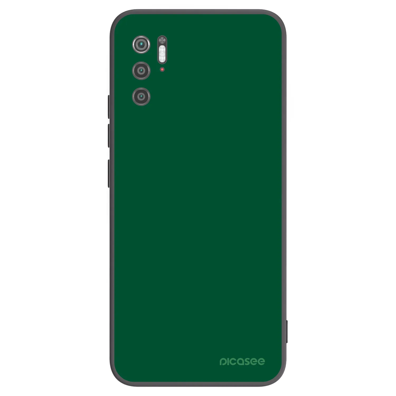 Picasee Μαύρη θήκη σιλικόνης για Xiaomi Poco M3 Pro 5G - Green Gleam