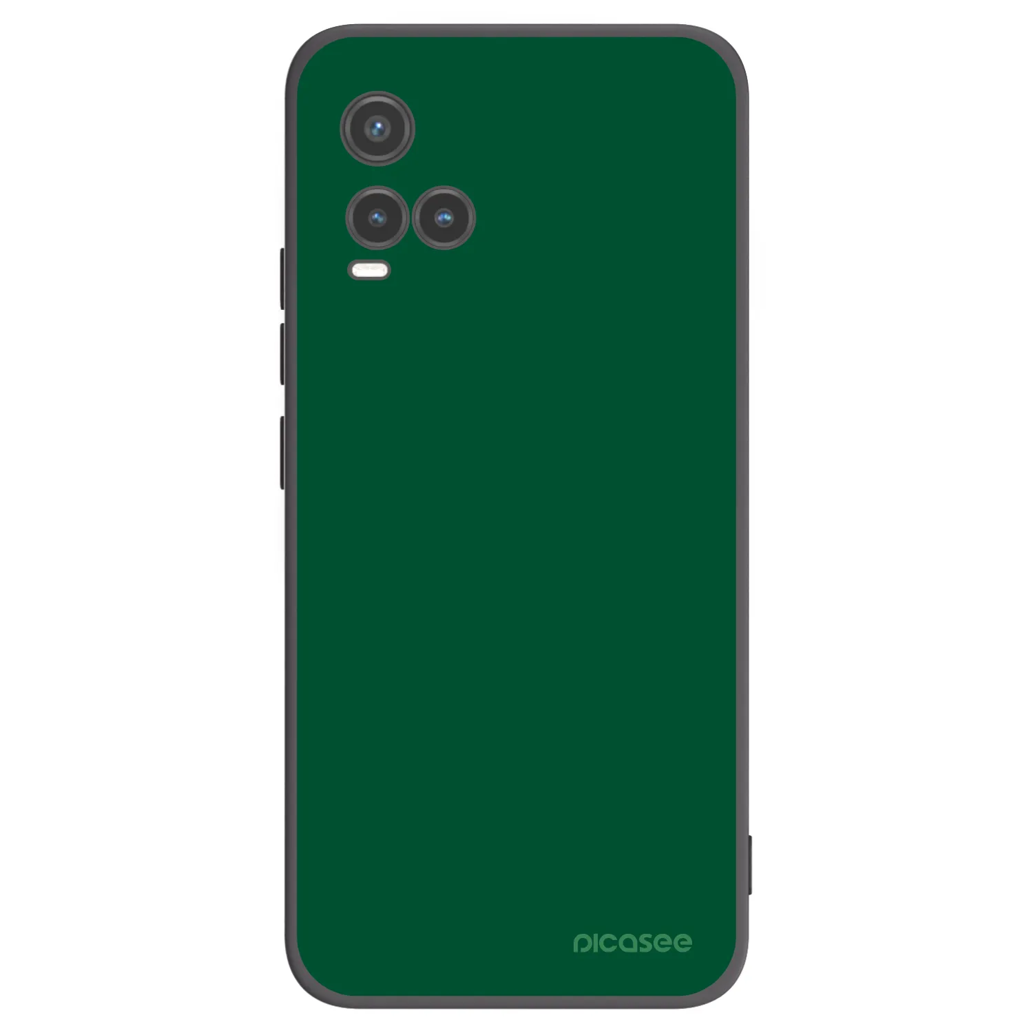 Picasee Μαύρη θήκη σιλικόνης για Vivo Y33s - Green Gleam