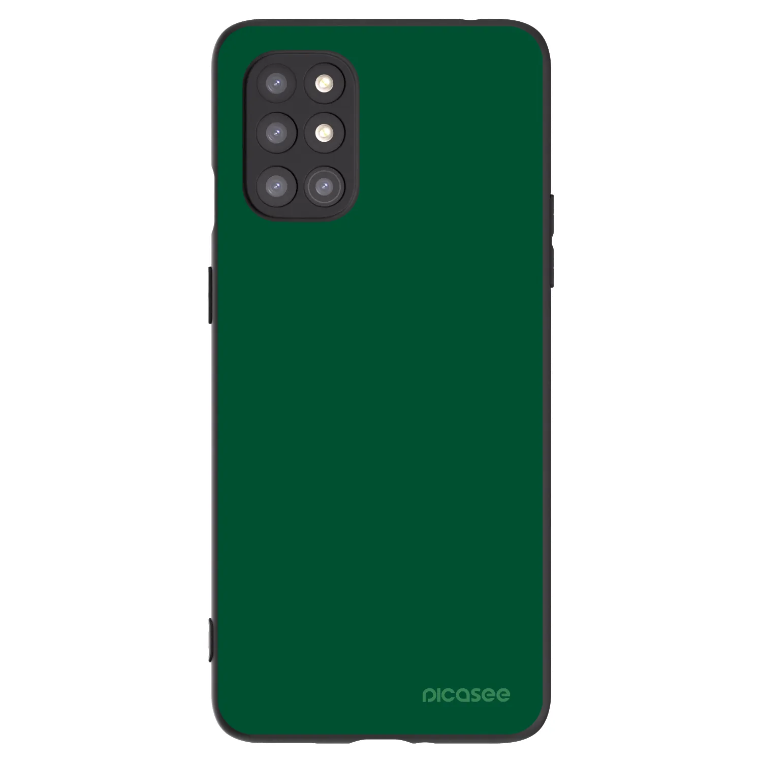 Picasee Μαύρη θήκη σιλικόνης για OnePlus 8T - Green Gleam