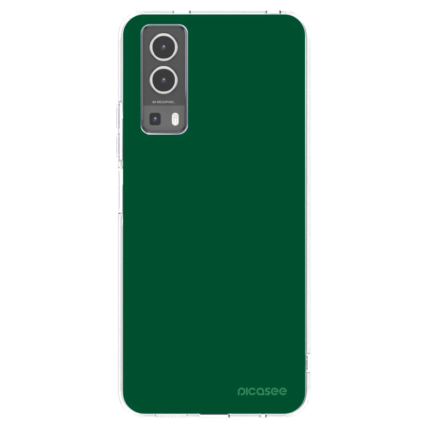 Picasee διαφανής θήκη σιλικόνης Vivo Y72 5G - Green Gleam