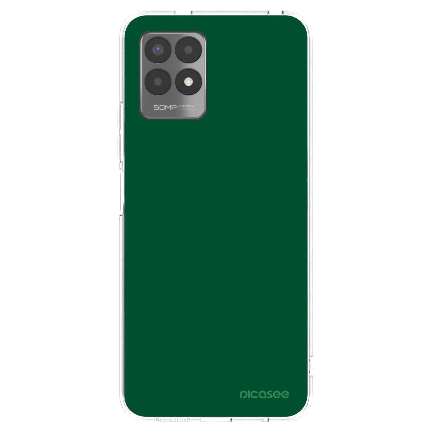 Picasee διαφανής θήκη σιλικόνης Realme 8i - Green Gleam