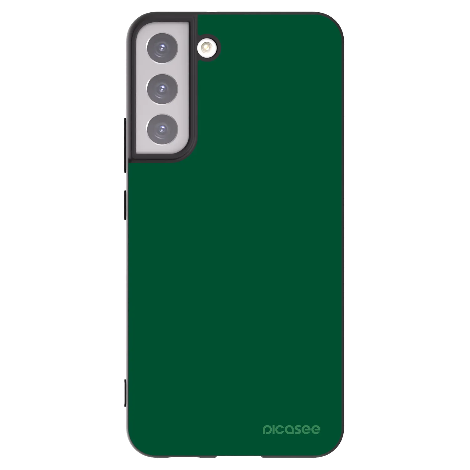 Picasee Μαύρη θήκη σιλικόνης για Samsung Galaxy S22+ 5G - Green Gleam