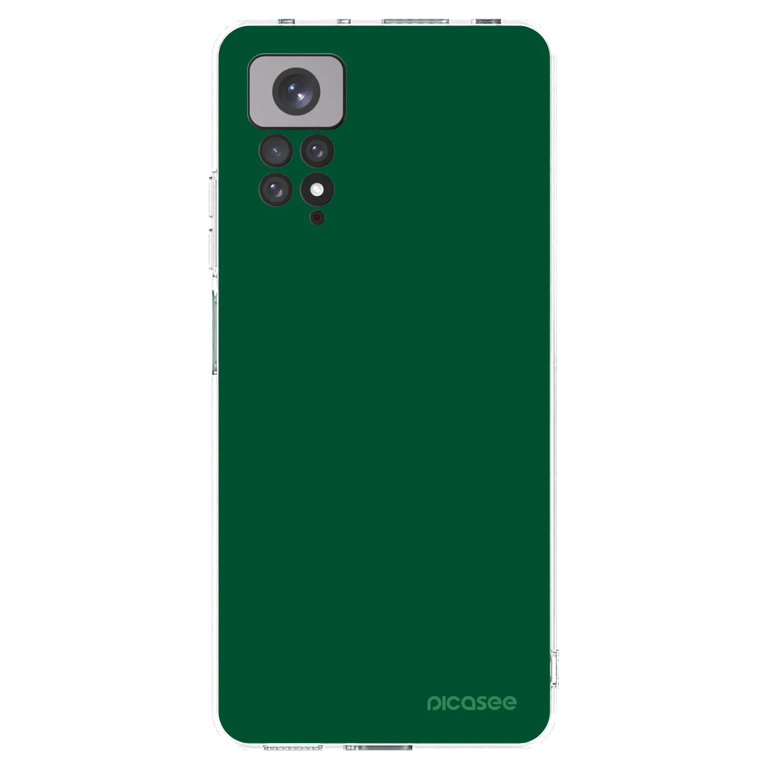 Picasee διαφανής θήκη σιλικόνης Xiaomi Redmi Note 11S 4G - Green Gleam