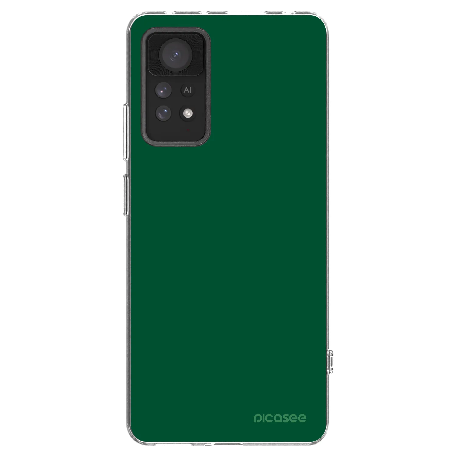 Picasee διαφανής θήκη σιλικόνης Xiaomi Redmi Note 11 Pro - Green Gleam