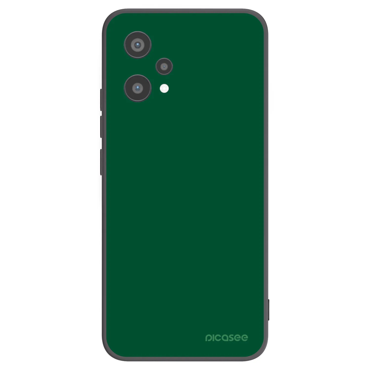 Picasee Μαύρη θήκη σιλικόνης για Realme 9 Pro 5G - Green Gleam