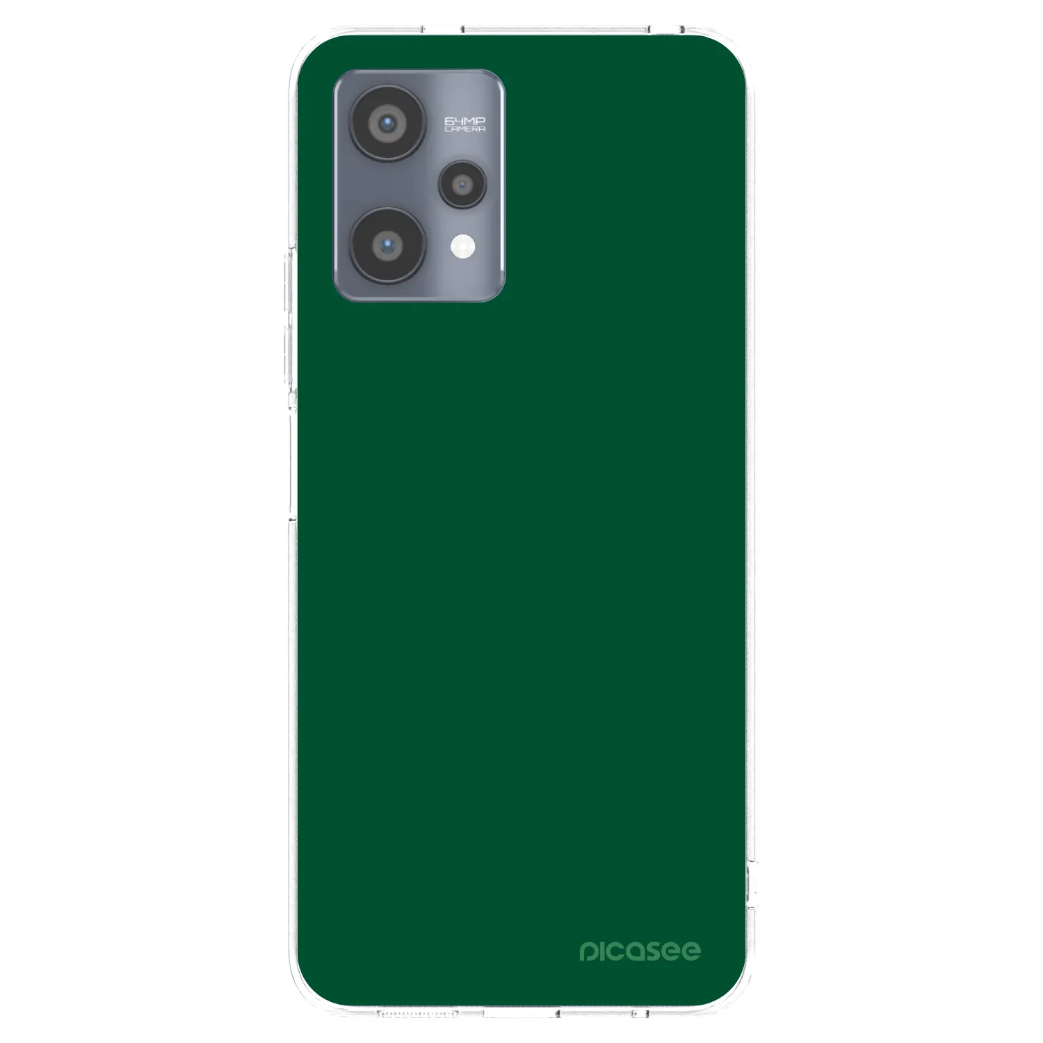 Picasee διαφανής θήκη σιλικόνης Realme 9 Pro 5G - Green Gleam