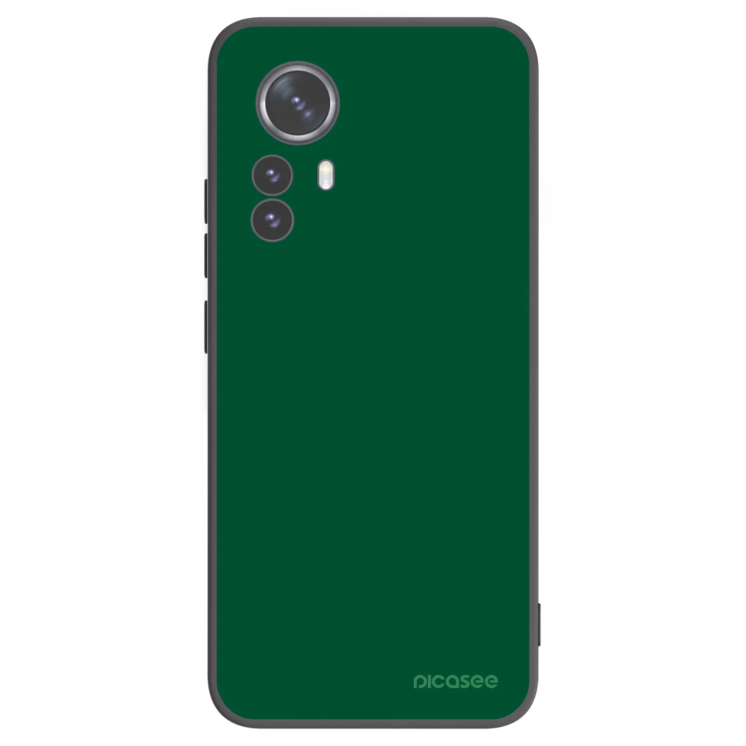 Picasee Μαύρη θήκη σιλικόνης για Xiaomi 12 Pro - Green Gleam