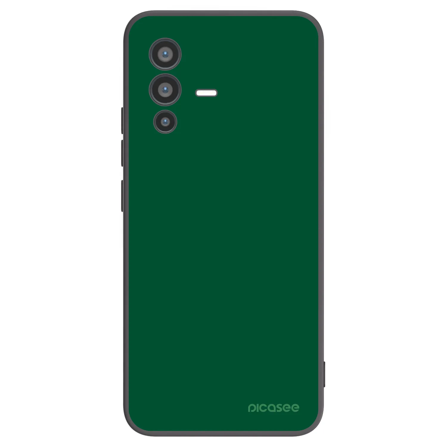 Picasee Μαύρη θήκη σιλικόνης για Vivo V23 5G - Green Gleam