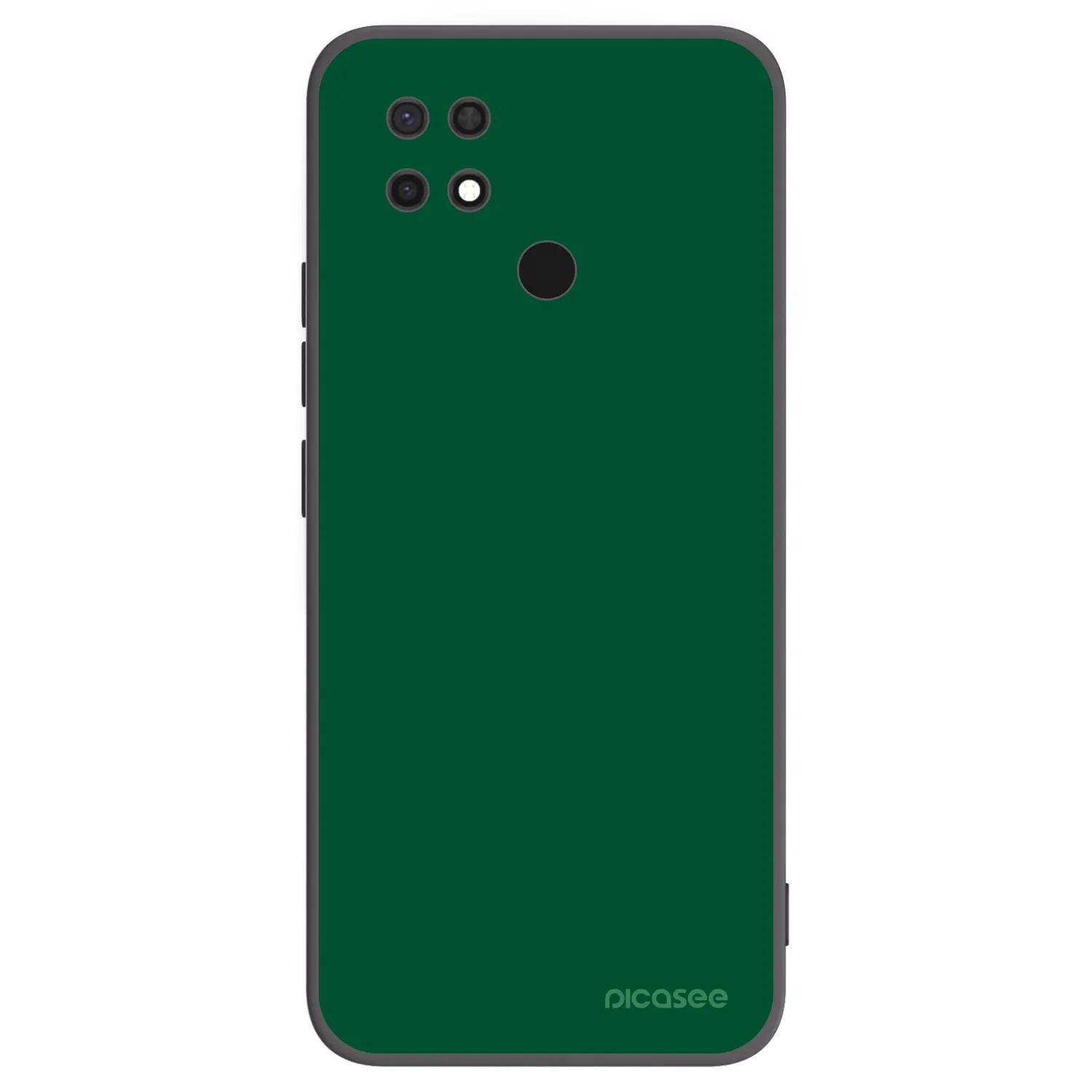 Picasee Μαύρη θήκη σιλικόνης για Xiaomi Redmi 10C - Green Gleam