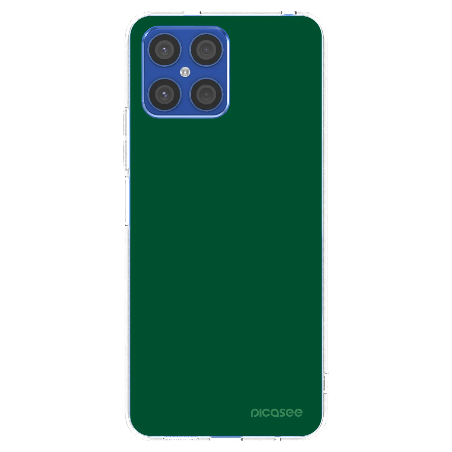 Picasee διαφανής θήκη σιλικόνης Honor X8 4G - Green Gleam