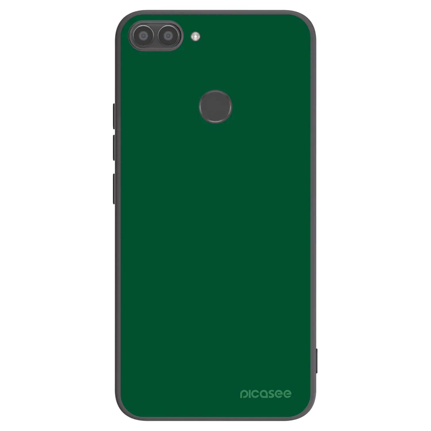 Picasee Μαύρη θήκη σιλικόνης για Huawei P Smart - Green Gleam
