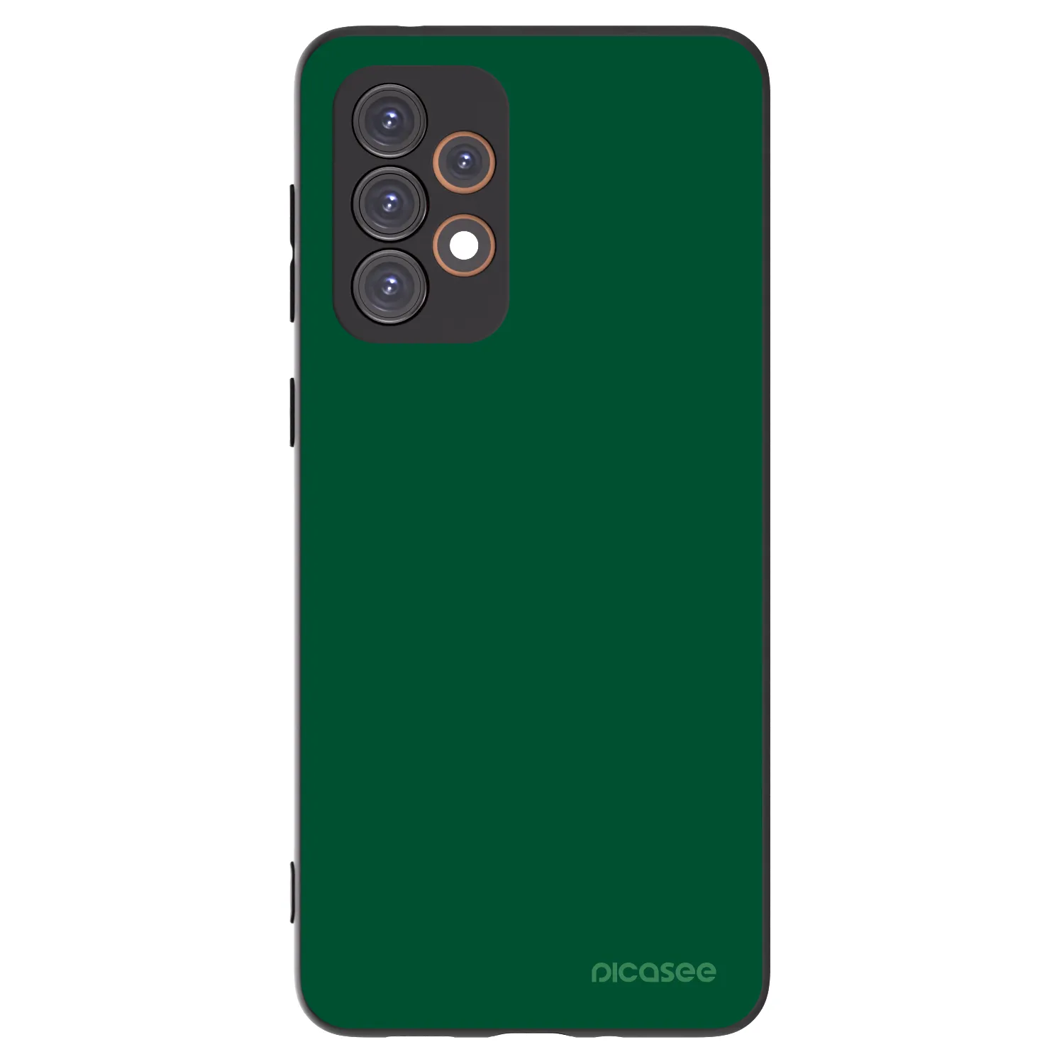 Picasee Μαύρη θήκη σιλικόνης για Samsung Galaxy A33 5G A336 - Green Gleam