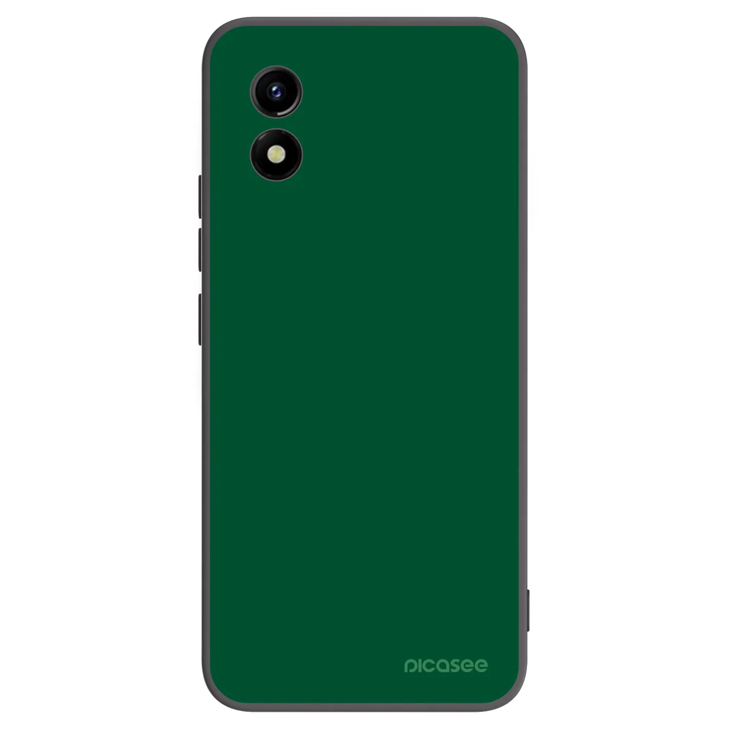 Picasee Μαύρη θήκη σιλικόνης για Vivo Y01 - Green Gleam