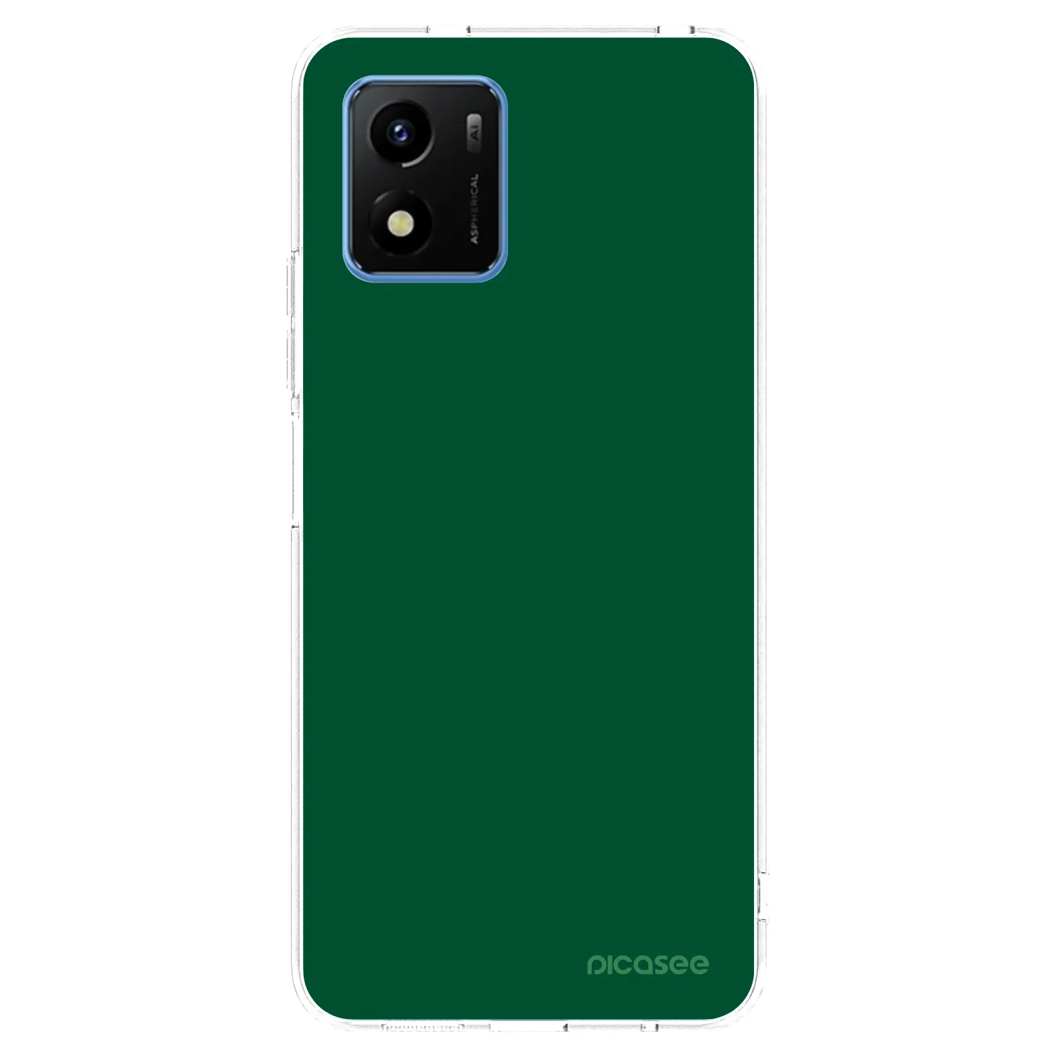 Picasee διαφανής θήκη σιλικόνης Vivo Y01 - Green Gleam