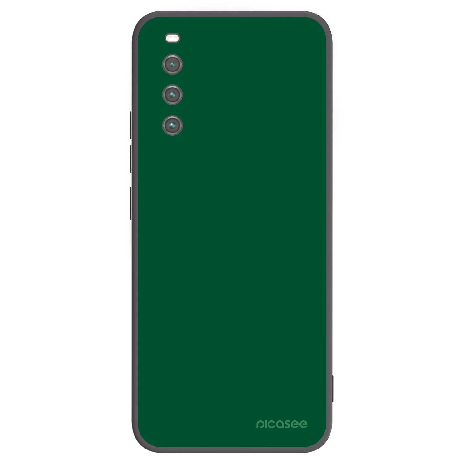Picasee Μαύρη θήκη σιλικόνης για Sony Xperia 10 IV 5G - Green Gleam