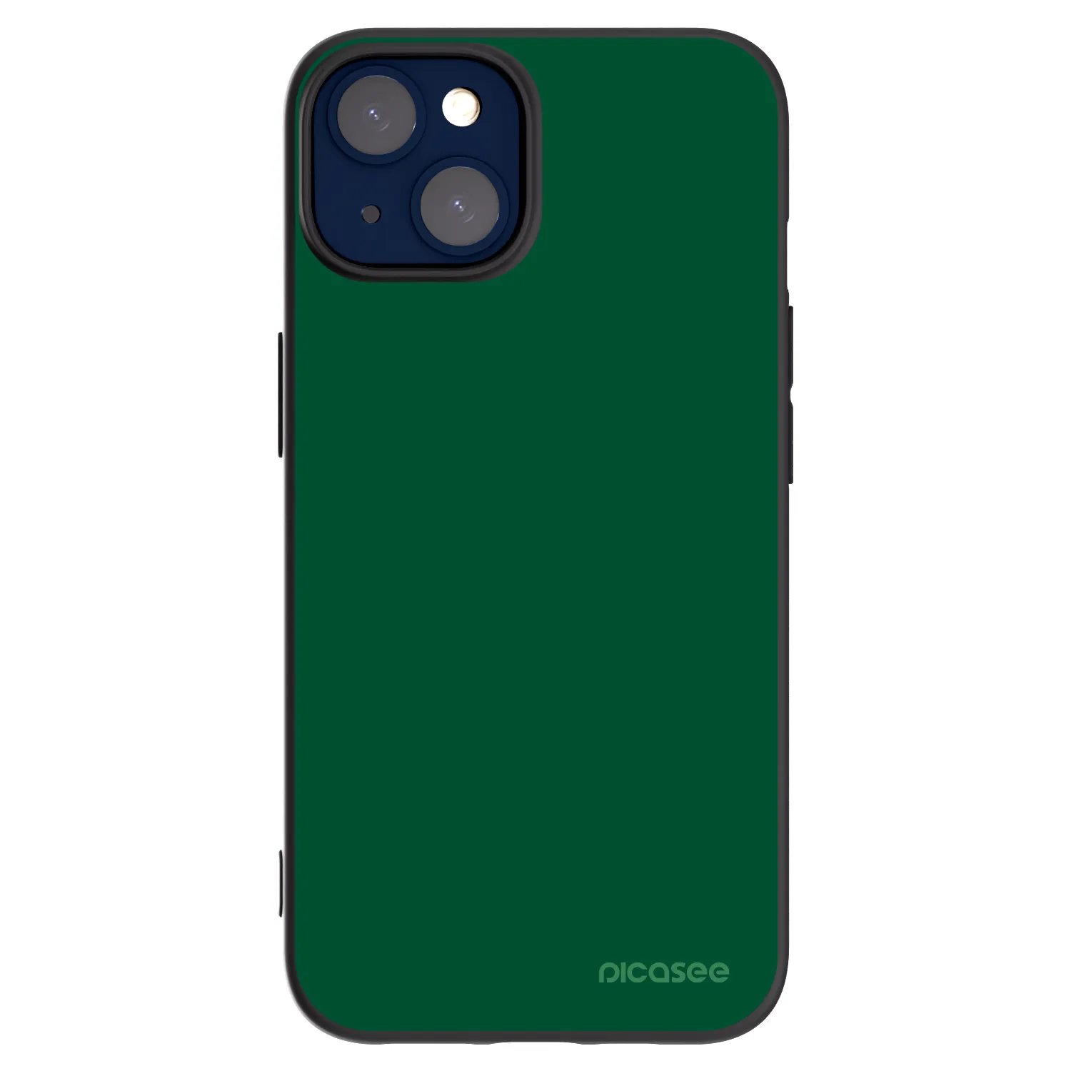 Picasee Μαύρη θήκη σιλικόνης για Apple iPhone 14 - Green Gleam