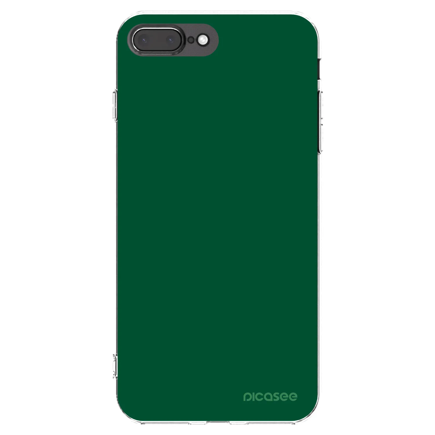 Picasee διαφανής θήκη σιλικόνης Apple iPhone 8 Plus - Green Gleam