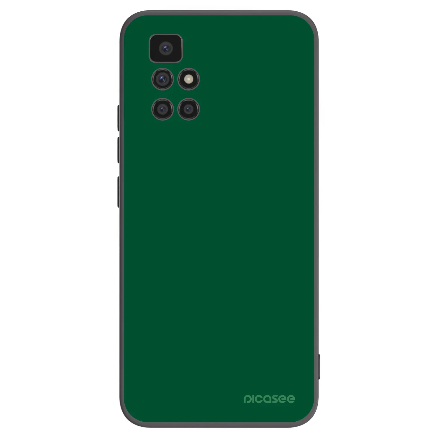 Picasee Μαύρη θήκη σιλικόνης για Xiaomi Redmi 10 (2022) - Green Gleam