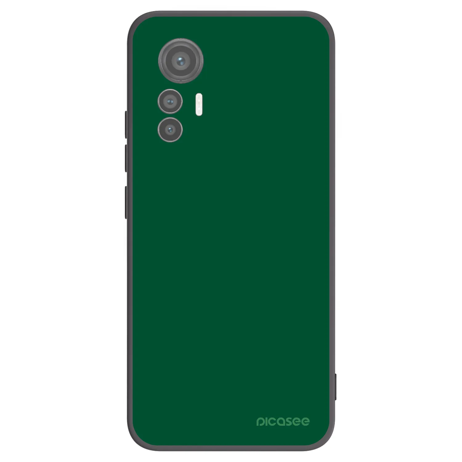 Picasee Μαύρη θήκη σιλικόνης για Xiaomi 12 Lite - Green Gleam