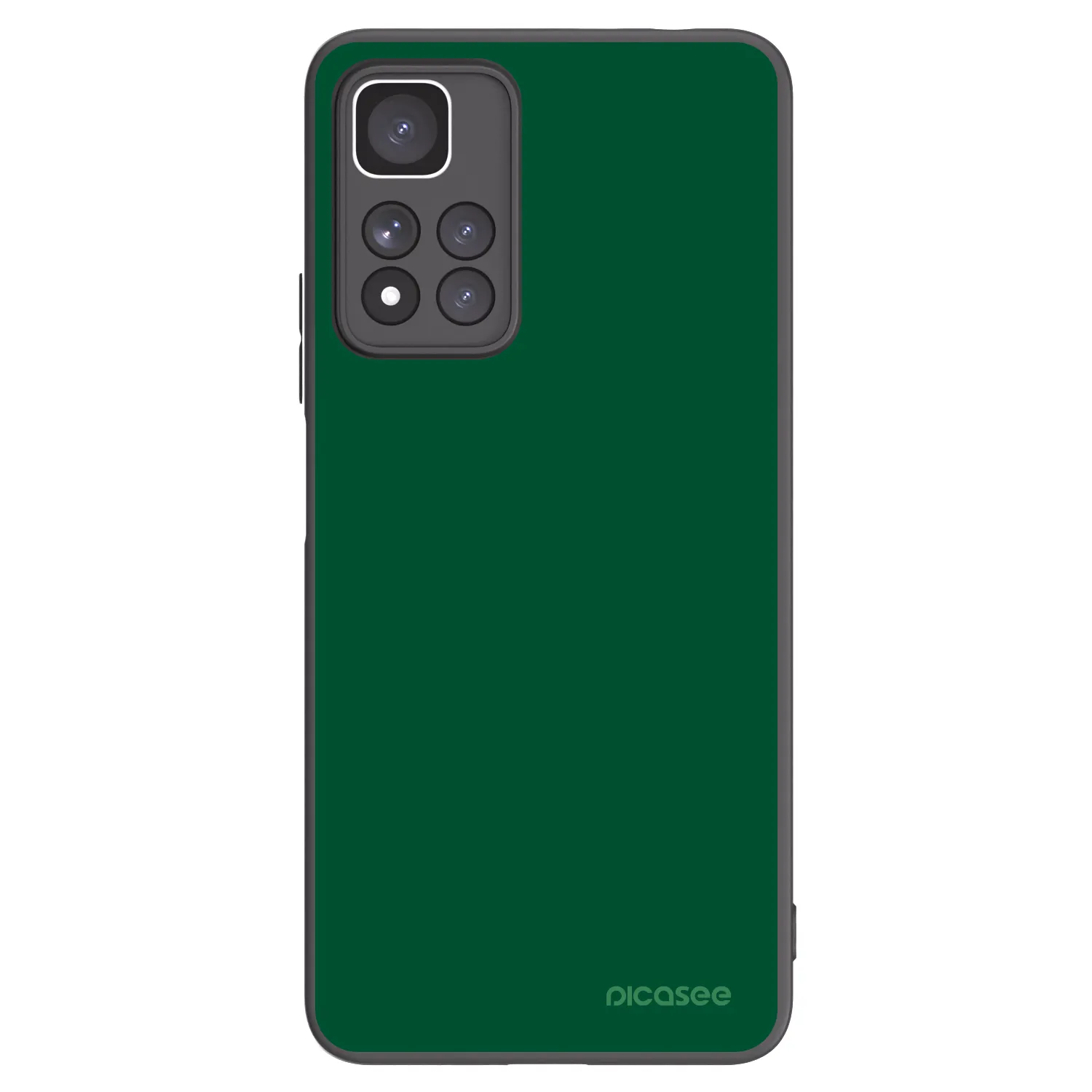 Picasee Μαύρη θήκη σιλικόνης για Xiaomi Redmi Note 11 Pro+ 5G - Green Gleam