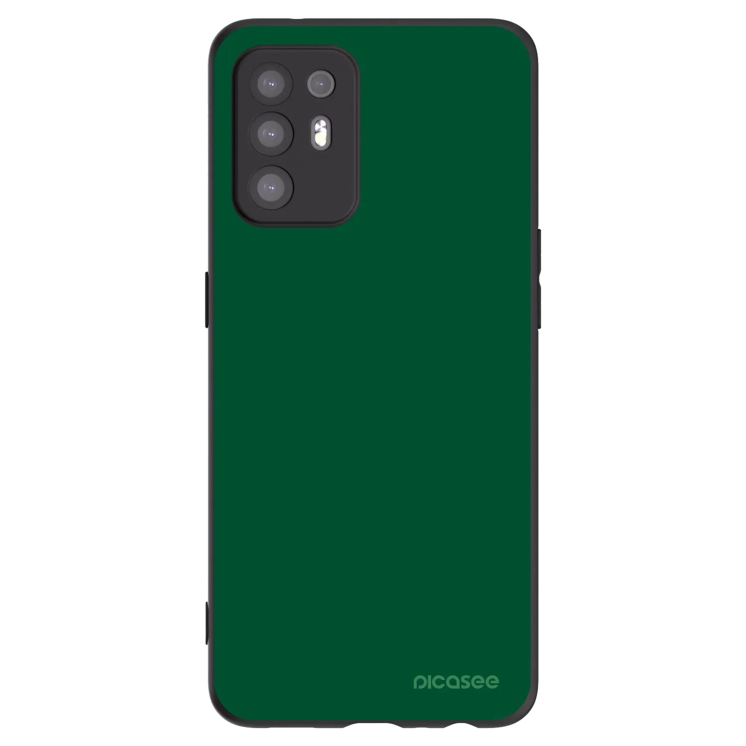 Picasee Μαύρη θήκη σιλικόνης για OPPO A94 5G - Green Gleam