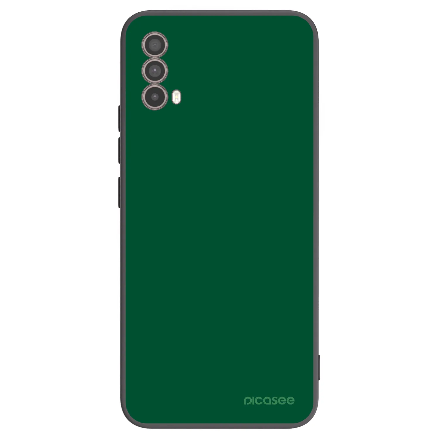 Picasee Μαύρη θήκη σιλικόνης για Motorola Moto E40 - Green Gleam