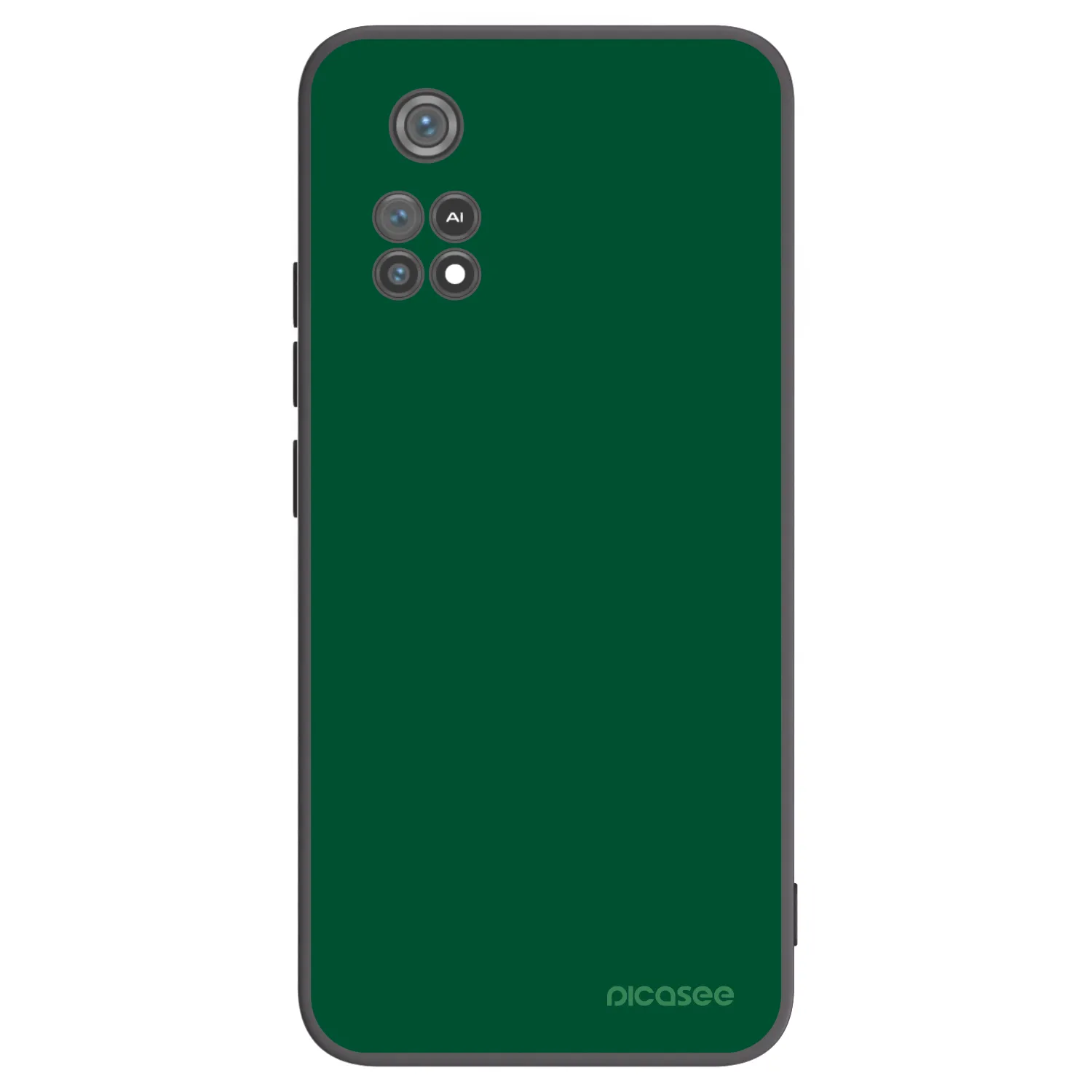 Picasee Μαύρη θήκη σιλικόνης για Xiaomi Poco M4 Pro - Green Gleam