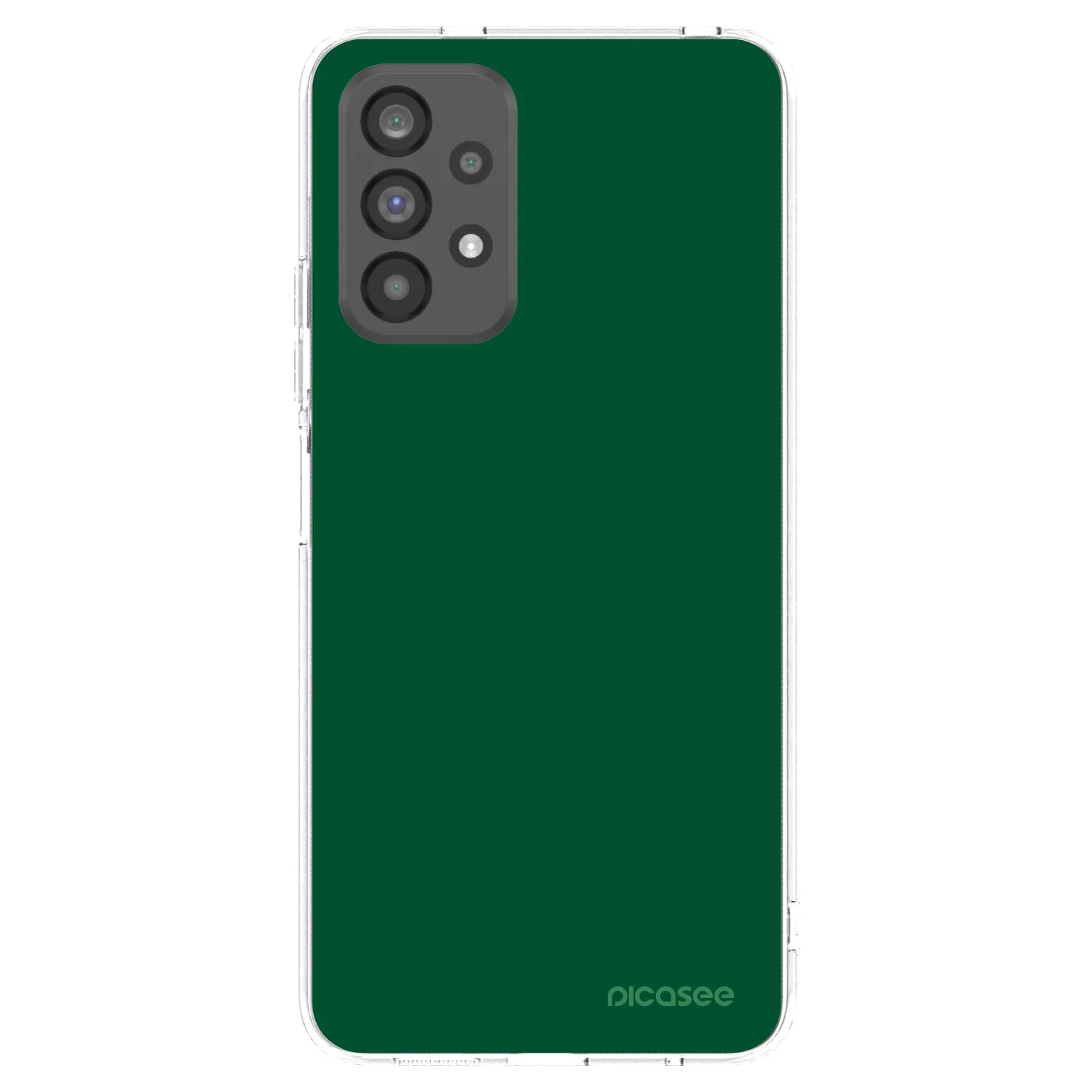 Picasee διαφανής θήκη σιλικόνης Samsung Galaxy A73 5G - Green Gleam