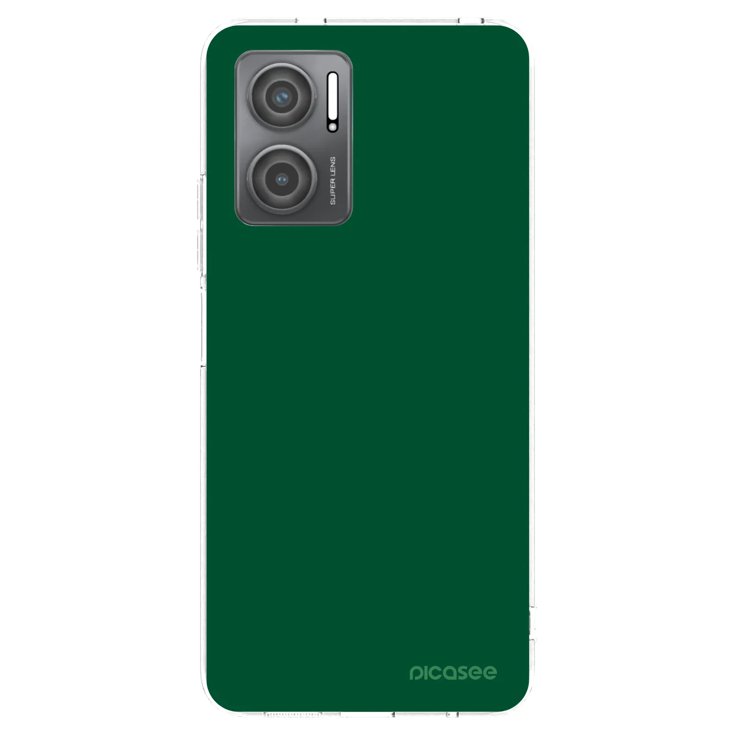 Picasee διαφανής θήκη σιλικόνης Xiaomi Redmi 10 5G - Green Gleam