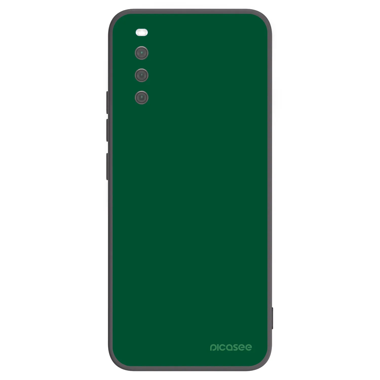 Picasee Μαύρη θήκη σιλικόνης για Sony Xperia 10 III - Green Gleam