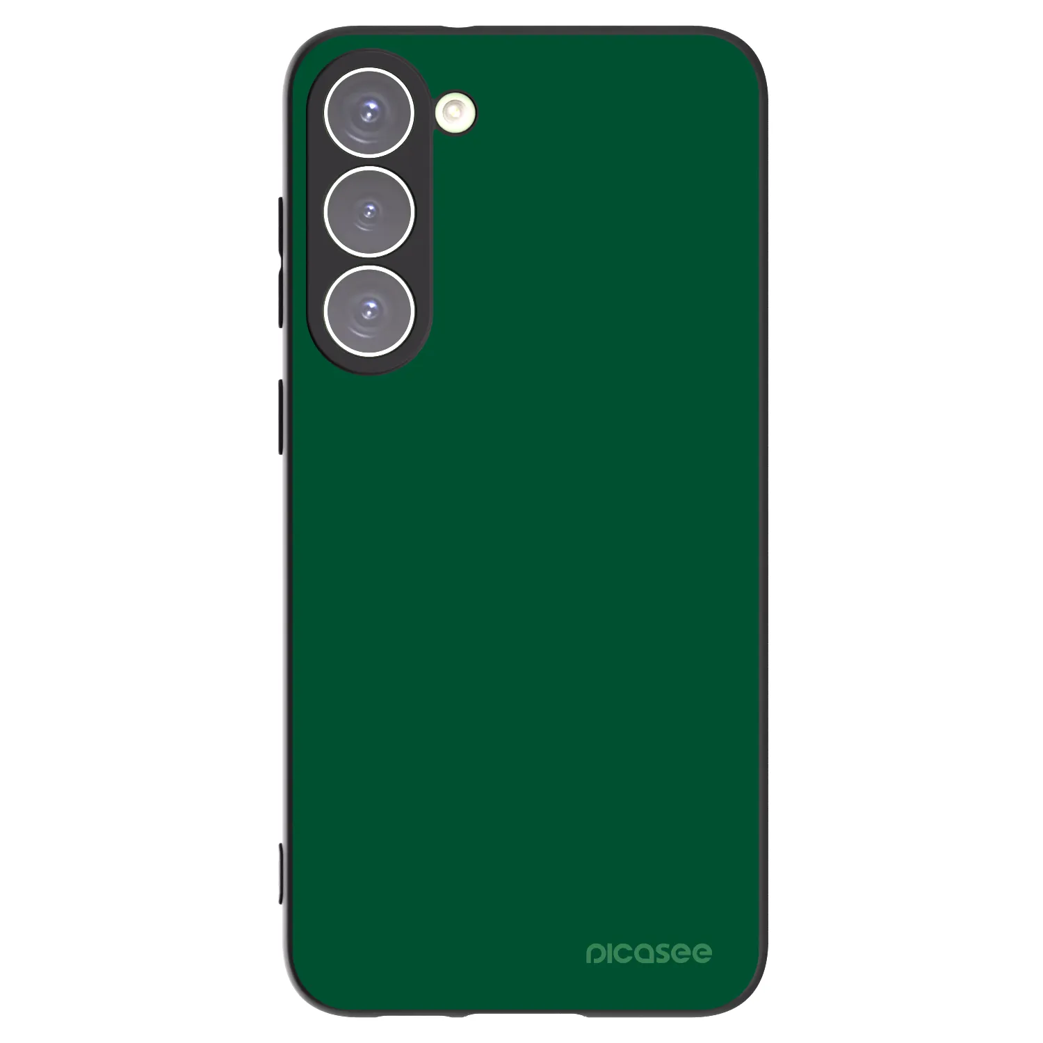 Picasee Μαύρη θήκη σιλικόνης για Samsung Galaxy S23+ 5G - Green Gleam