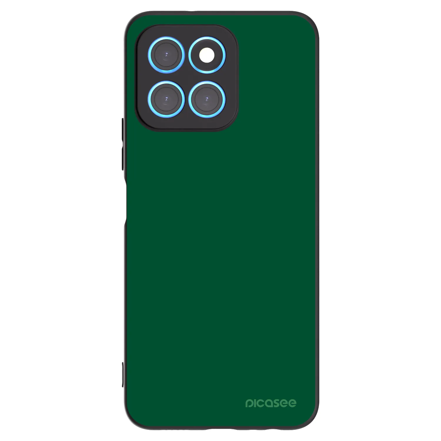 Picasee Μαύρη θήκη σιλικόνης για Honor X8 5G - Green Gleam