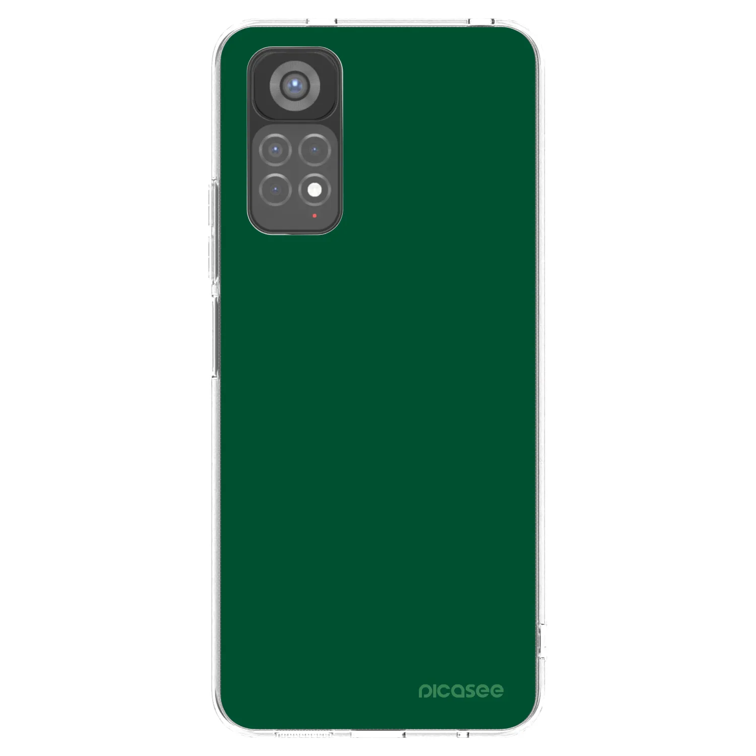Picasee διαφανής θήκη σιλικόνης Xiaomi Redmi Note 11S 5G - Green Gleam