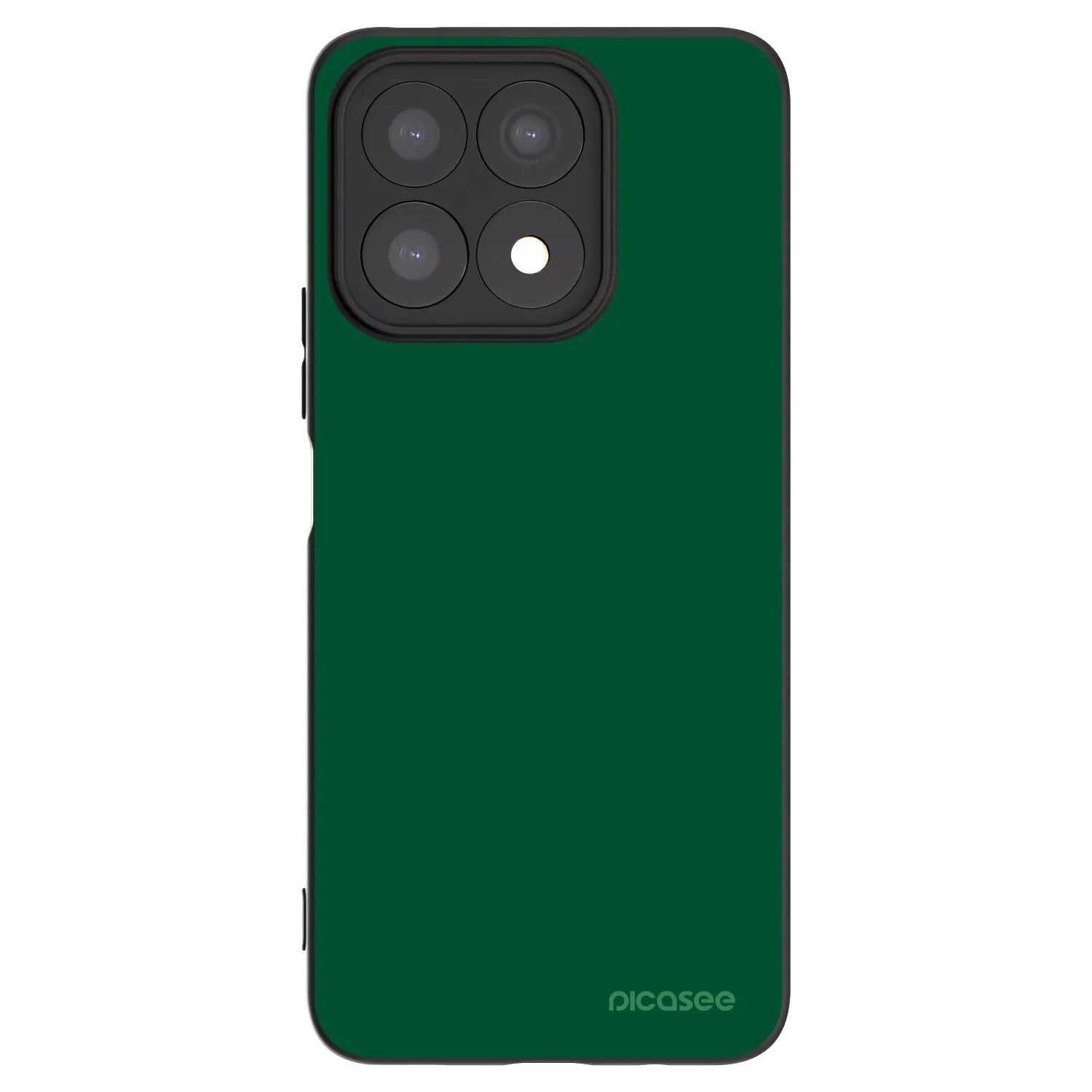 Picasee Μαύρη θήκη σιλικόνης για Honor X8a - Green Gleam