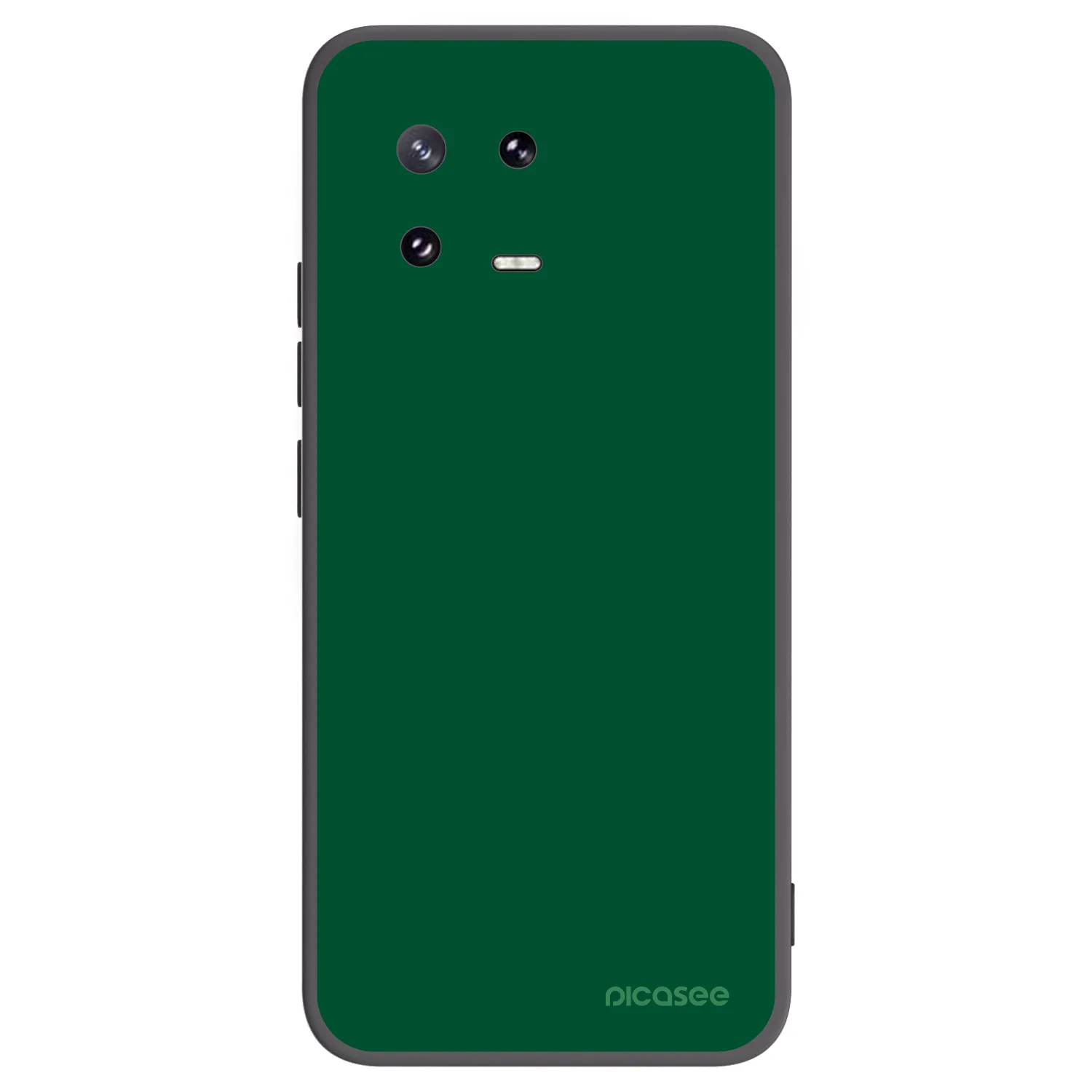 Picasee Μαύρη θήκη σιλικόνης για Xiaomi 13 Pro - Green Gleam