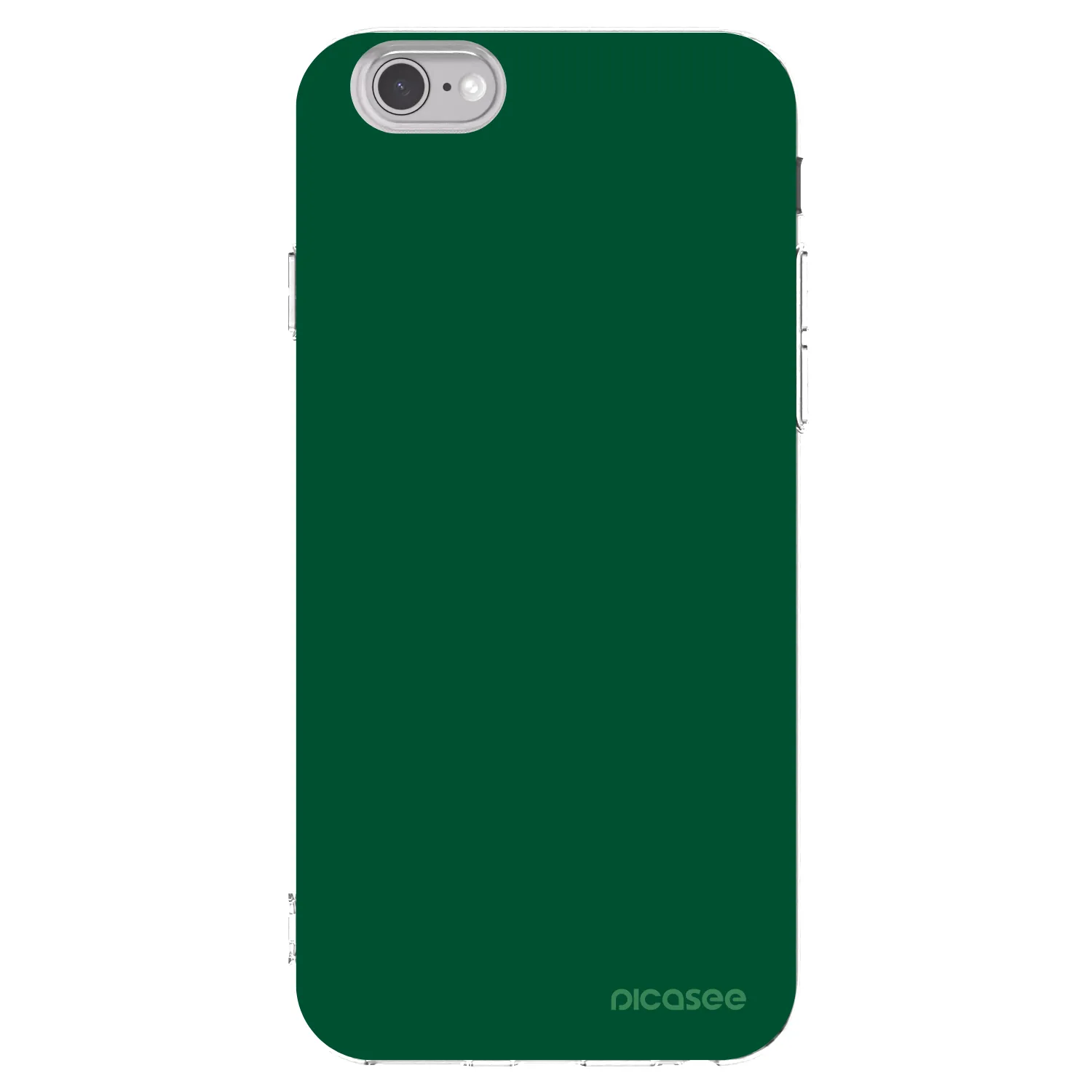 Picasee διαφανής θήκη σιλικόνης Apple iPhone 6/6S - Green Gleam