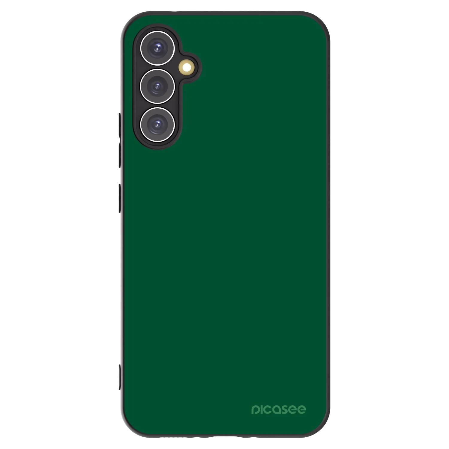 Picasee Μαύρη θήκη σιλικόνης για Samsung Galaxy A34 5G A346B - Green Gleam