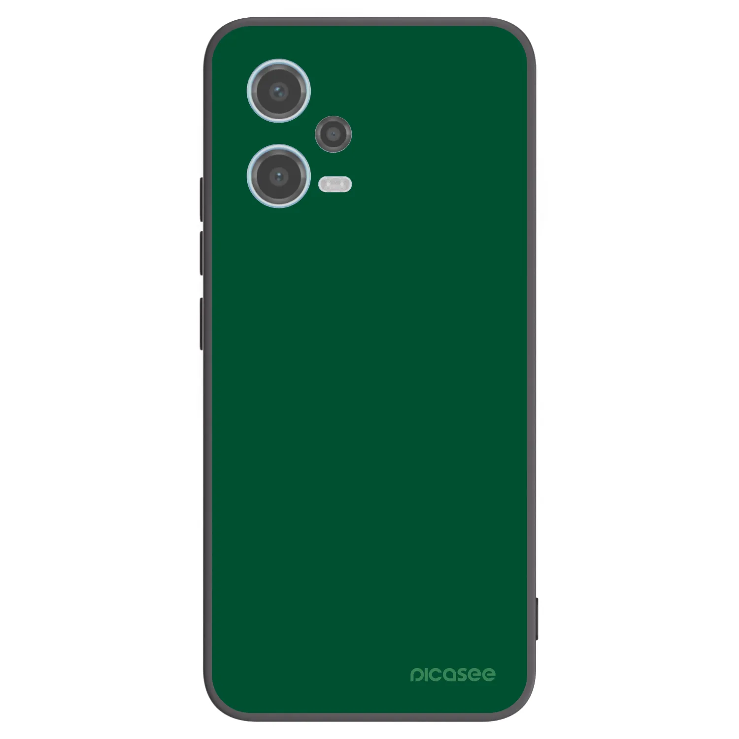 Picasee Μαύρη θήκη σιλικόνης για Xiaomi Redmi Note 12 5G - Green Gleam