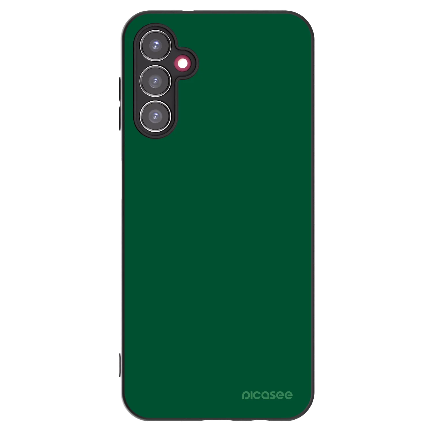 Picasee Μαύρη θήκη σιλικόνης για Samsung Galaxy A14 4G A145R - Green Gleam