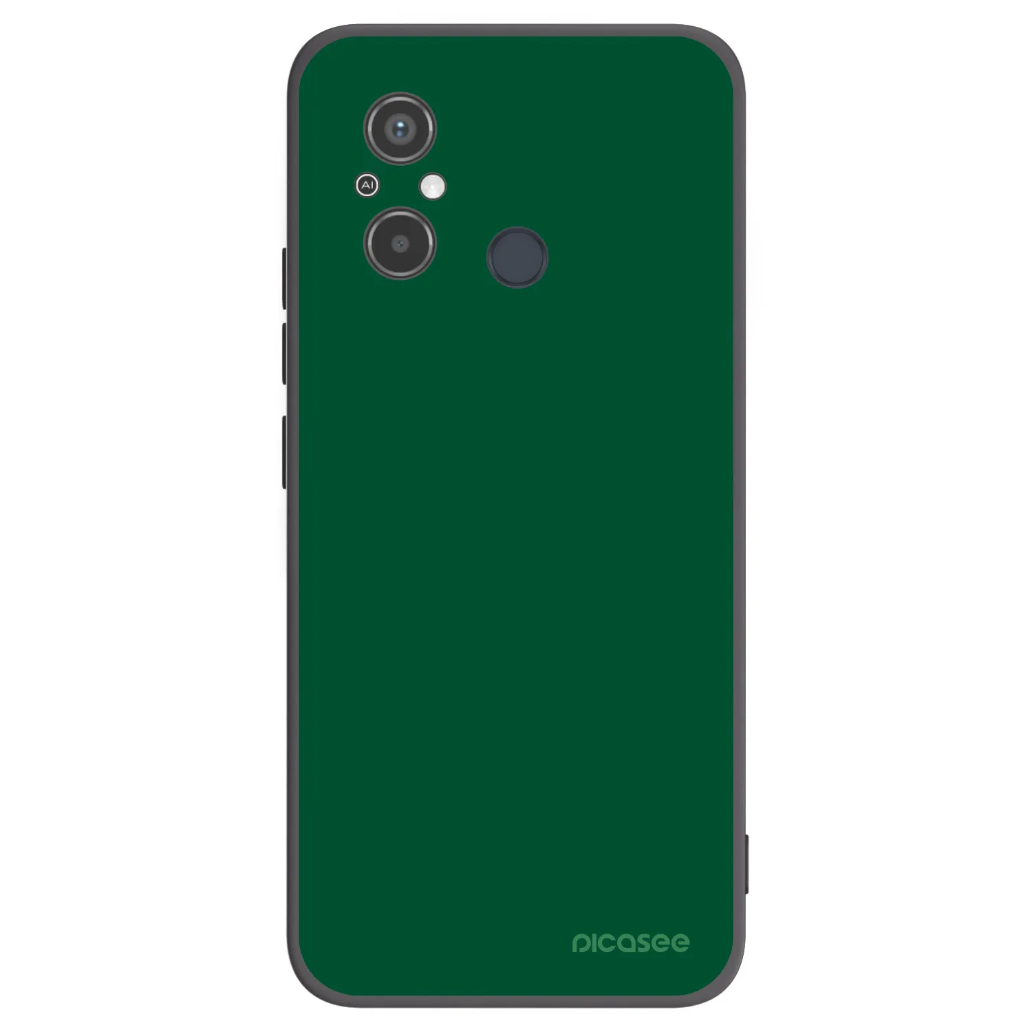 Picasee Μαύρη θήκη σιλικόνης για Xiaomi Redmi 12C - Green Gleam
