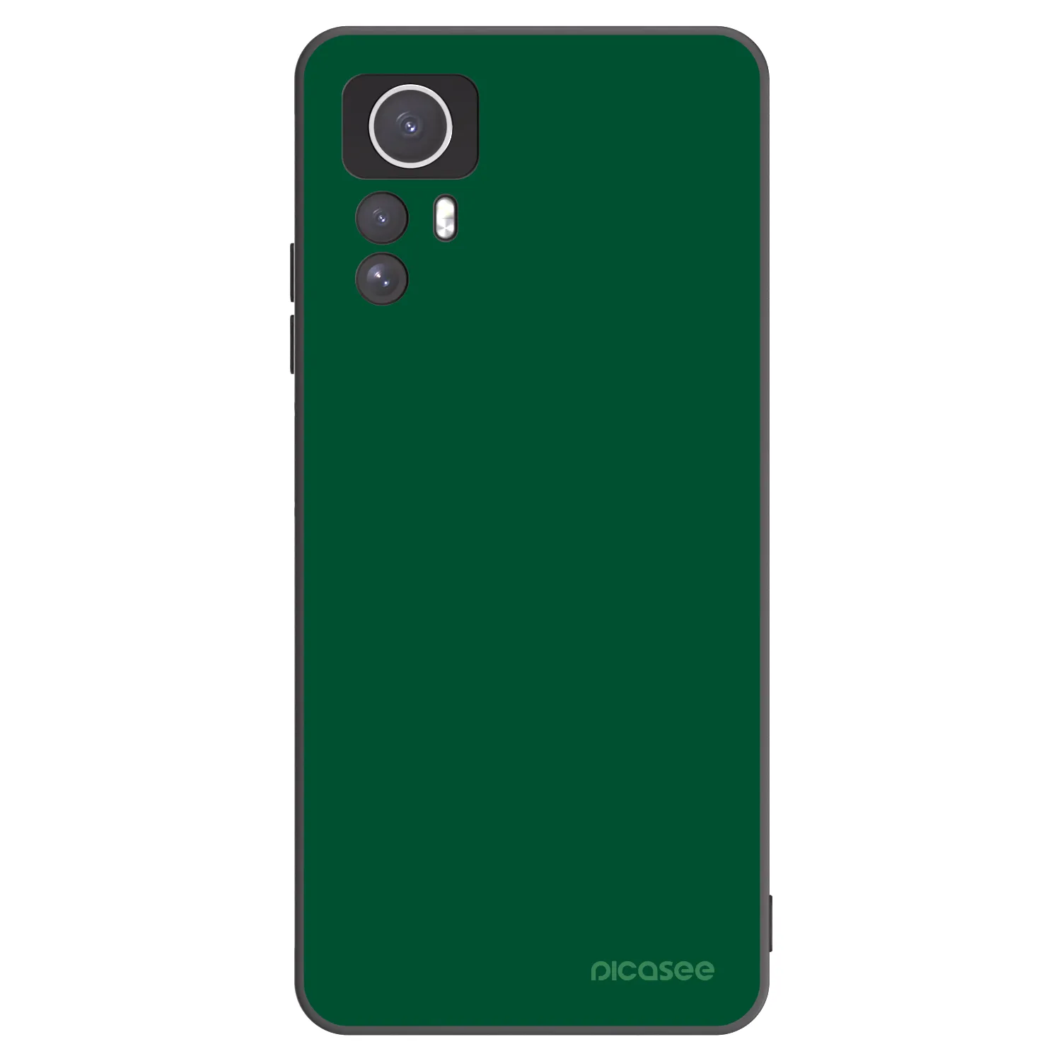 Picasee Μαύρη θήκη σιλικόνης για Xiaomi Redmi Note 12S - Green Gleam