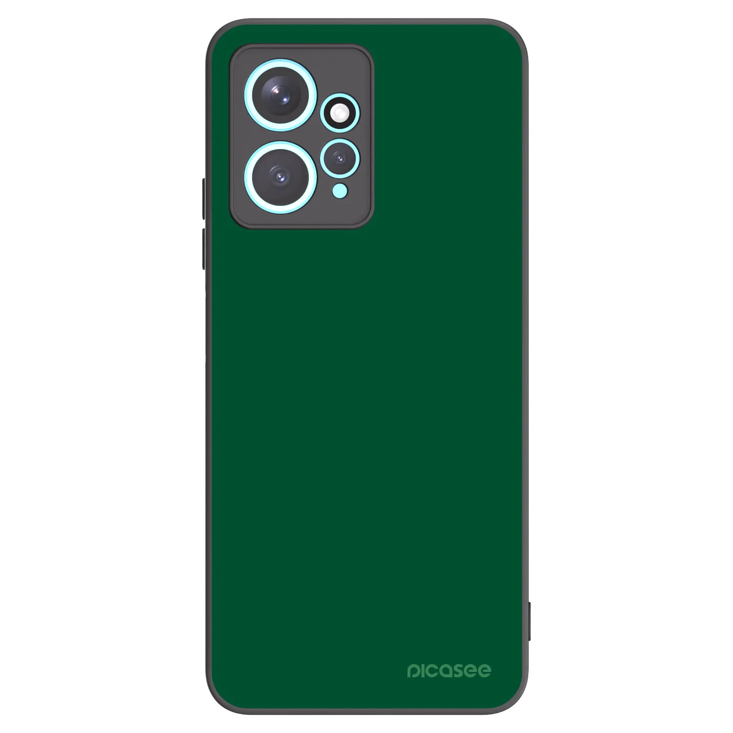 Picasee Μαύρη θήκη σιλικόνης για Xiaomi Redmi Note 12 4G - Green Gleam